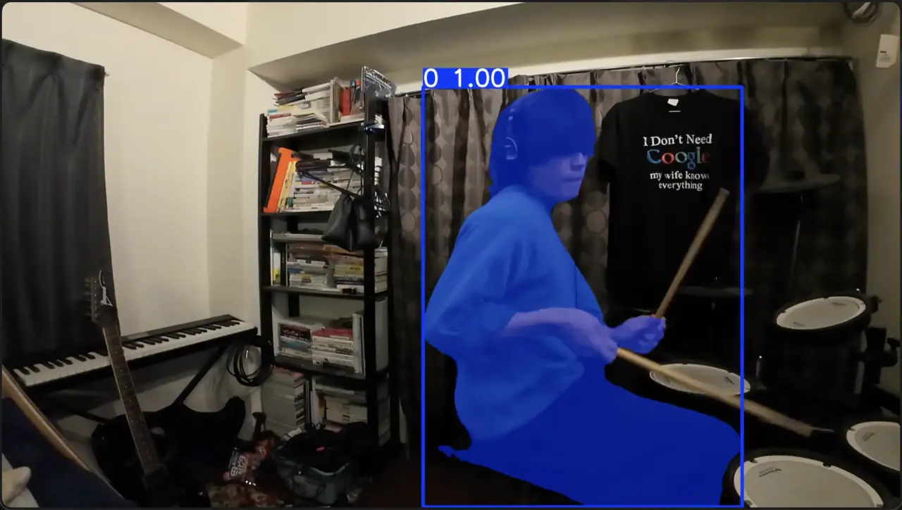 ドラム演奏も切り抜く